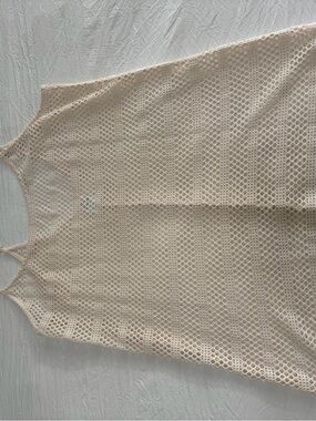 wild fable Cream Crochet Swim Coverup